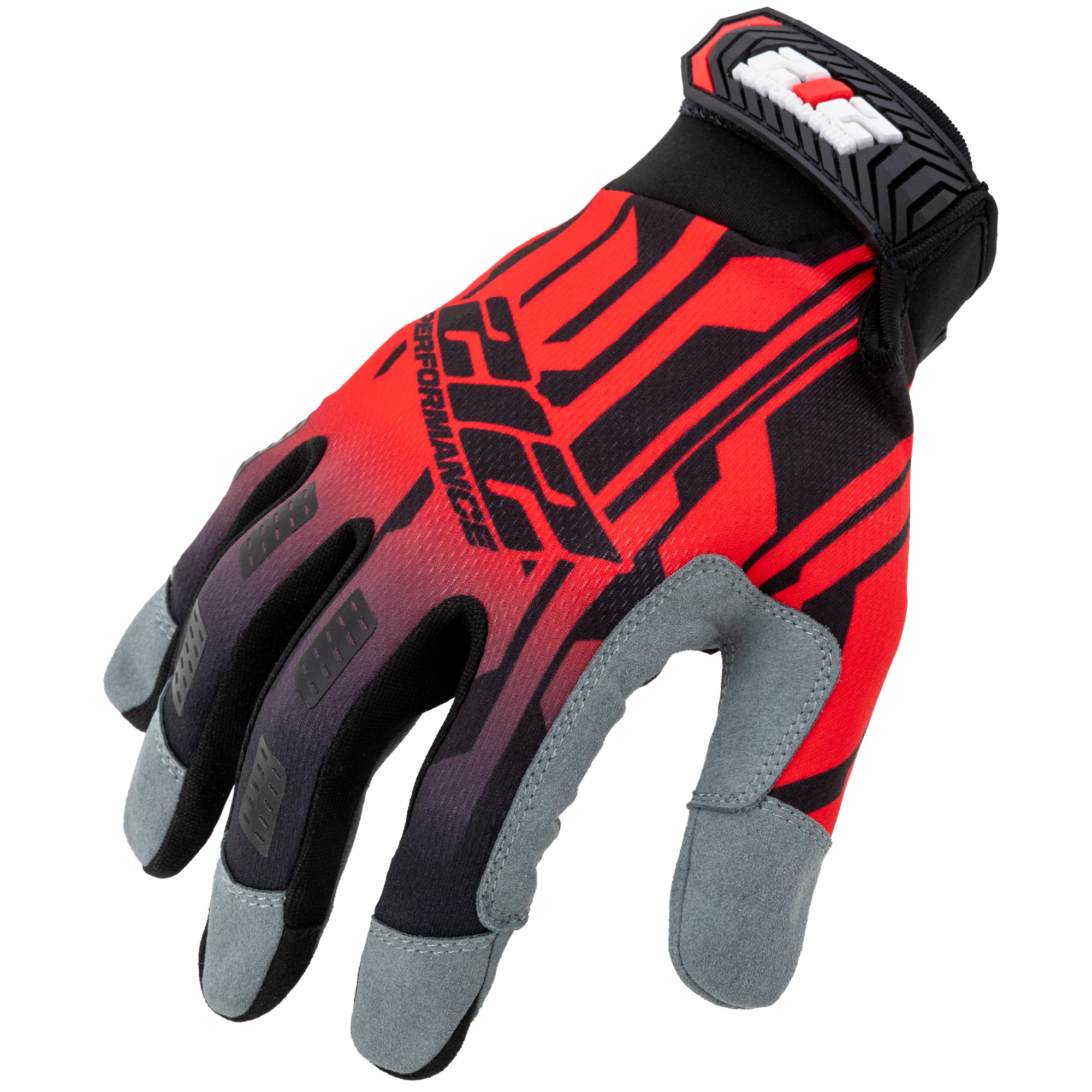 212 Performance Snag Resistant Breathable Wrencher Work Gloves in Red, Gray, and Black, X-Large MGTS2-02-011